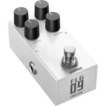 Donner Flanger Pedal for Electric Guitar, DIY Shell, Analog True Bypass Effects Pedal, Classic Jet & Chorus Modulation（EMBARK 09）