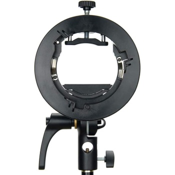GODOX S2 Speedlite Bracket for GODOX AD200Pro, AD200, AD400Pro, for V1 Round Head Speedlite, V860II / TT685 / TT350 Series, S-Type Bracket Updated Version Bowens Mount Holder