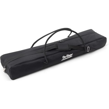 OnStage SSB6500 Speaker Stand Bag (Storage and Transportation for Portable PA, Lighting, and Mic Stands or Drum-Kit Hardware, Heavy-Duty Nylon, Foam Padded, Adjustable Strap, Carry Handles, Zipper)