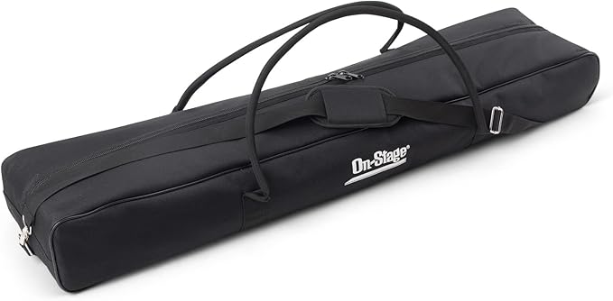 OnStage SSB6500 Speaker Stand Bag (Storage and Transportation for Portable PA, Lighting, and Mic Stands or Drum-Kit Hardware, Heavy-Duty Nylon, Foam Padded, Adjustable Strap, Carry Handles, Zipper)