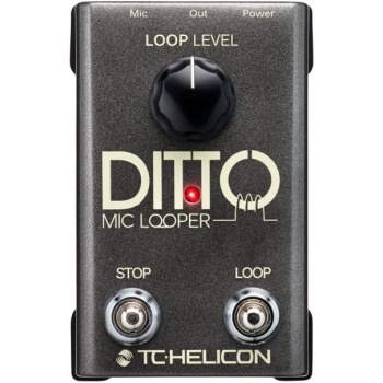 TC Helicon DITTO MIC LOOPER Easy to Use Two-Button Looper Pedal for Vocals and Acoustic Instruments