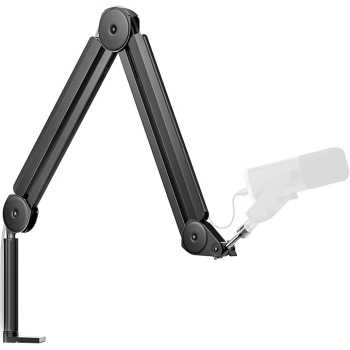 InnoGear Mic Boom Arm Microphone Stand Cable Management for Blue Yeti FIFINE AM8 K669B HyperX QuadCast S SoloCast AT2020 Shure SM7B MV7 and Other Microphone