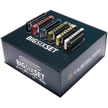 Seydel SET of 6 - BIG SIX BLUES Harmonicas
