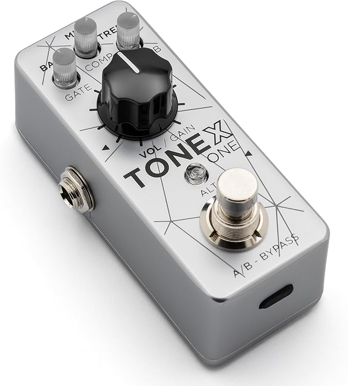 IK Multimedia TONEX One Bass Edition – Compact Bass Modelling Pedal with TRS MONO/Stereo Output, 20 Preset Slots, VIR™ Multi-IR Cabinets, Custom IR Loader, Tuner & 15 Pre/Post Effects