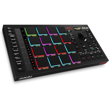 Akai Professional MPC Studio MIDI Controller Beat Maker with 16 Velocity Sensitive RGB Pads, MPC Software, Assignable Touch Strip and LCD Display