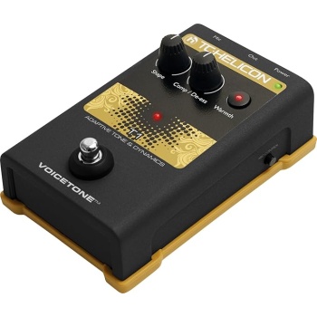 TC Helicon VOICETONE T1 Single-Button Stompbox for Studio Mastered Vocal Tone