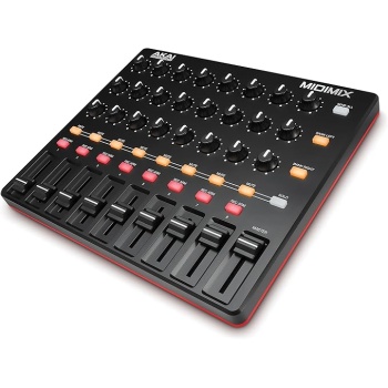 Akai Professional MIDImix - USB MIDI Controller Mixer with Assignable Faders and Master Fader, 24 Knobs and 16 Buttons, 1 to 1 Mapping With Ableton Live