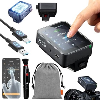 GODOX X3 PRO S X3PRO TTL Wireless Flash Trigger for Sony with Bluetooth Integration & APP Control Touch Screen 2.4GHz Wireless X System Pro Shooting Modes Shutter Control Fast Charging