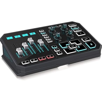 TC Helicon GoXLR Revolutionary Online Broadcaster Platform with 4-Channel Mixer, Motorized Faders, Sound Board and Vocal Effects, Officially Supported on Windows