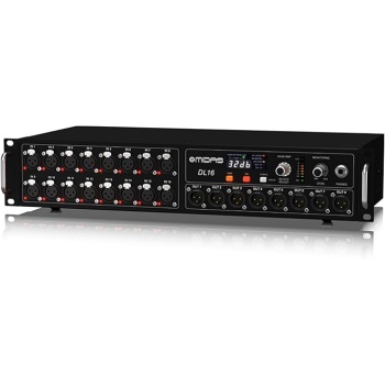 MIDAS DL16 16 Input, 8 Output Stage Box with 16 MIDAS Microphone Preamplifiers, ULTRANET and ADAT Interfaces