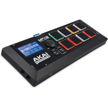 Akai Professional MPX8 - Portable Sample Pad Controller With 8 Performance-Ready Velocity-Sensitive Pads, MIDI Connectivity and On-Board SD Card Slot