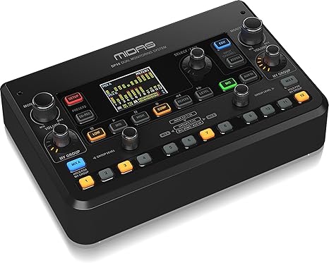 MIDAS DP48 Dual 48 Channel Personal Monitor Mixer with SD Card Recorder, Stereo Ambience Microphone and Remote Powering