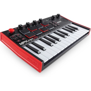 Akai Professional MPK Mini Play MK3 - USB MIDI Keyboard Controller with Built-in Speaker and Sounds Plus Dynamic Keybed, MPC Pads, Software Suite and Native Instruments Sound Package