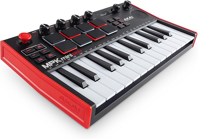 Akai Professional MPK Mini Play MK3 - USB MIDI Keyboard Controller with Built-in Speaker and Sounds Plus Dynamic Keybed, MPC Pads, Software Suite and Native Instruments Sound Package