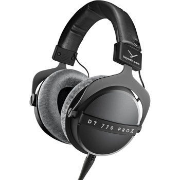 beyerdynamic DT 770 Pro X Wired Over-Ear Headphones, 48 Ohm, Closed-Back Professional Recording Studio Monitor. Recording, Monitoring, Sound Isolation, Handmade in Germany. Black