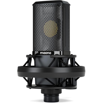 MAONO XLR Condenser Microphone with 34mm Large Diaphragm, Professional Cardioid Studio Mic for Podcasting, Recording, Streaming, Vocals, Voice Over, Music, ASMR(PM500)