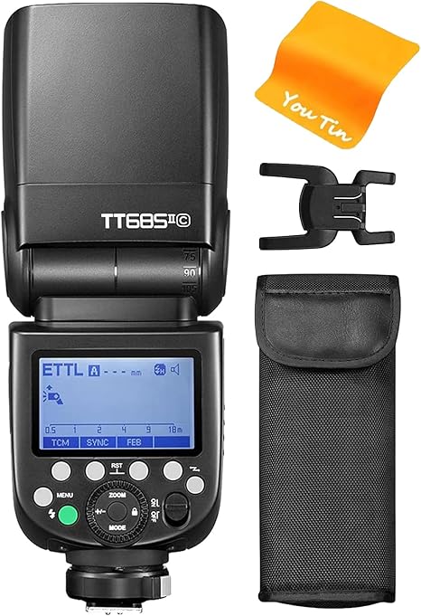 GODOX Camera Flash Speedlight for Canon TT685IIC TT685II-C 2.4G Wireless HSS GN60 Flash Compatible with Canon Digital Cameras 6D 7D 50D 60D 500D 550D 600D 650D 1000D 1100D 1DX 580EX II 5D Mark II III
