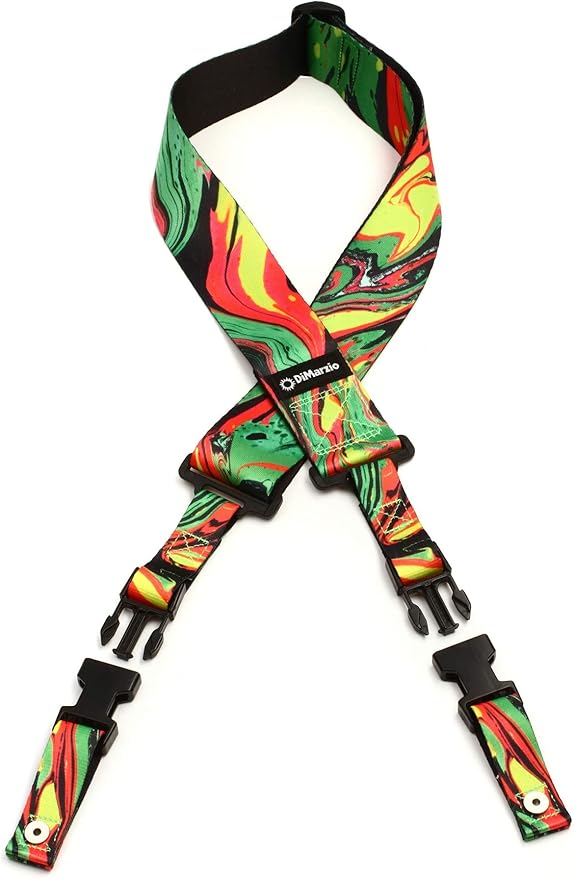 DiMarzio DD2241 - Steve Vai Cliplock Strap - Green Universe