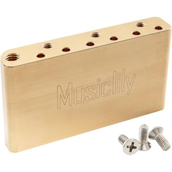 Musiclily Ultra 52.5mm (2-1/16 inch) Full Solid Brass 40mm Guitar Tremolo Block for Indonesia made Squier New after 2019 Classical Vibe Electric Guitar Bridge
