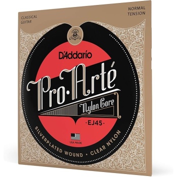 D'Addario EJ45 Pro-Arte Nylon Classical Guitar Strings, Normal Tension