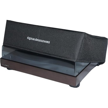 DigitalDeckCovers Turntable Dust Cover for Fluance Turntables - Compatible Fluance Record Player Dust Cover Protector for RT80, RT81, RT82, RT83, RT84, RT85 - Antistatic Fabric Water Resistant Turn Table Dust Covers
