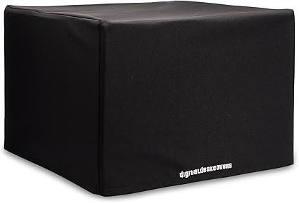 DigitalDeckCovers Premium Printer Dust Cover for HP OfficeJet Pro 8120e, 8130e, 8135e, 8139e – Black, Heavy Duty Water-Resistant Fabric – Antistatic Printer Protector for Office Desktops