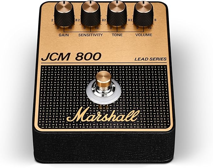 Marshall JCM800 Overdrive/Distortion Pedal - Black and Gold