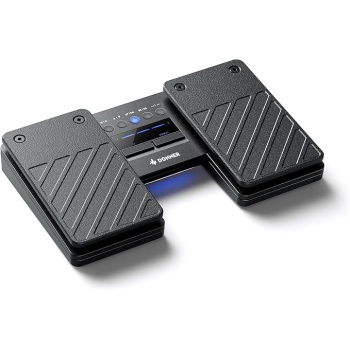 Donner Wireless Bluetooth Page Turner Pedal for iPad Tablets Phone Foot Pedal, Black
