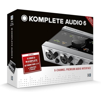 Native Instruments Komplete Audio 6 USB Audio Interface with Recording, DJ, Synth, and Production Software