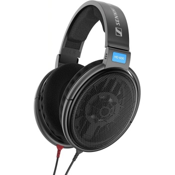 Sennheiser HD 600 - Audiophile Open-Back Dynamic Wired Headphones Over Ear with Natural Soundstage and Premium Comfort for Music Lovers, Open Metal Earpiece Covers, Black