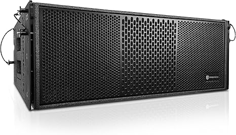 PRORECK Dual 10'' Full Range 5000W P.M.P.O Powered Line Array Speaker, Portable Professional Sound System, DSP Speaker, High-Fidelity Audio, for Live Performances, Outdoor Events and Stage (PR-210BP)