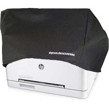 DigitalDeckCovers Printer Dust Cover for HP Color LaserJet Pro MFP M177fw / M277dw / M278dw / M281fdw / M283fdw / M283cdw Printers [Antistatic, Water Resistant, Heavy Duty Fabric, Black]