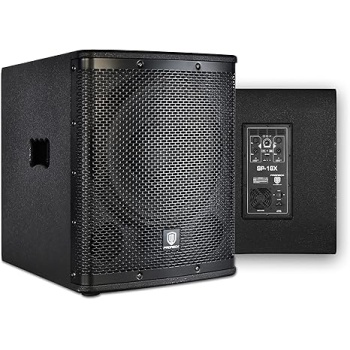 PRORECK SP-18X Active Powered PA DJ Subwoofer Cabinet 18 inch 3000W P.M.P.O with Class-D Amplifier, 3 DSP Presets-Monitor, Coil Bass Reinforcement, Black, for Wedding, Party, Concert, Church (One Sub)