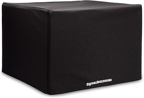 DigitalDeckCovers Printer Dust Cover for HP OfficeJet Pro 8610 / 8615 / 8620 / 8625 Printers [Antistatic, Water Resistant, Heavy Duty Black Fabric]
